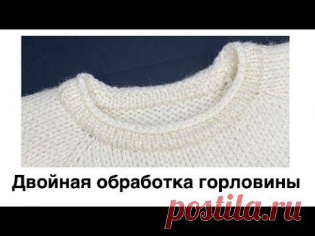 Ложная кеттлевка в карман спицами. Обработка горловины спицами.  Реглан сверху. Вязание.