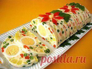 Как приготовить салат желе с овощами | Радуга