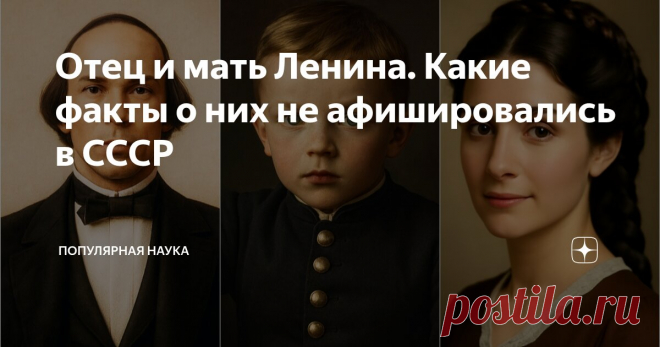 Отец и мать Ленина. Какие факты о них не афишировались в СССР Статья автора «Популярная наука» в Дзене ✍: Пролетарский вождь с родословной дворянина, монгольскими скулами и дедом-евреем - таким был Владимир Ленин, образ которого в СССР не афишировали.