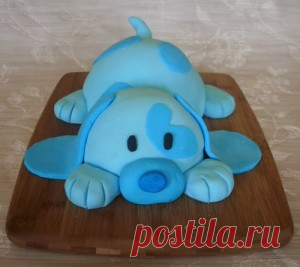 Детский торт из мастики. 3D торт Собачка – мастер-класс | Рецепты тортов, пошаговое приготовление с фото