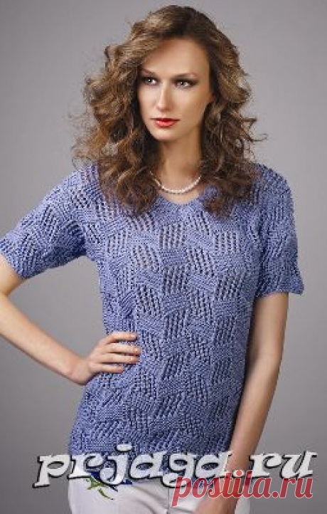 Женский пуловер и свитер крючком или спицами
