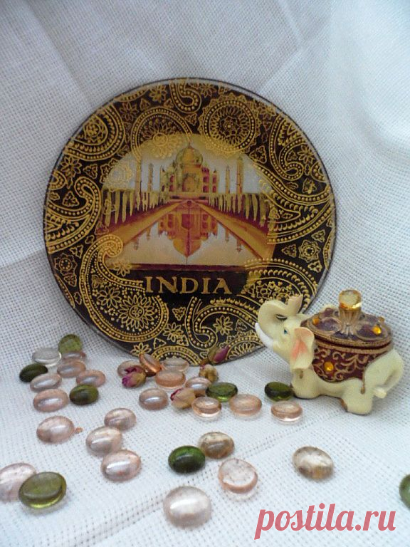 Декоративная тарелка "Incredible India". 2013 год.