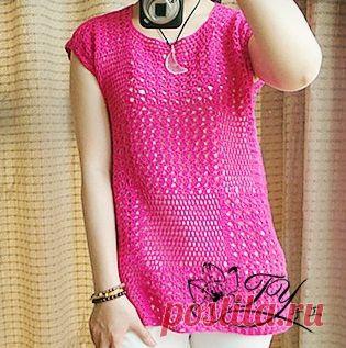 Малиновый топ