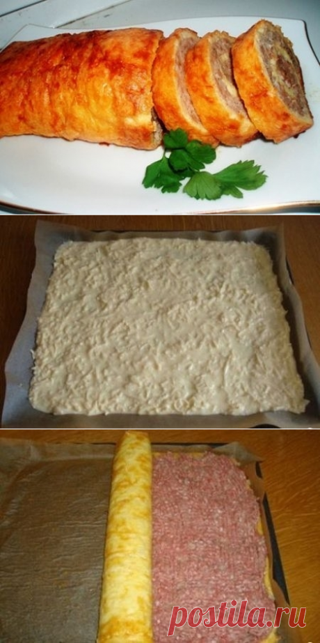 Как приготовить яично-мясной рулет - рецепт, ингредиенты и фотографии