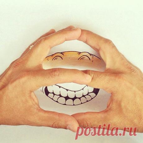 Точка, точка, запятая, вышла рожица...