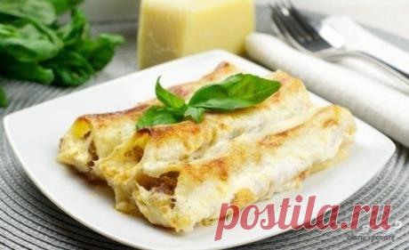 Каннеллони с фаршем
https://povar.ru/recipes/kannelloni_s_farshem-10887.html