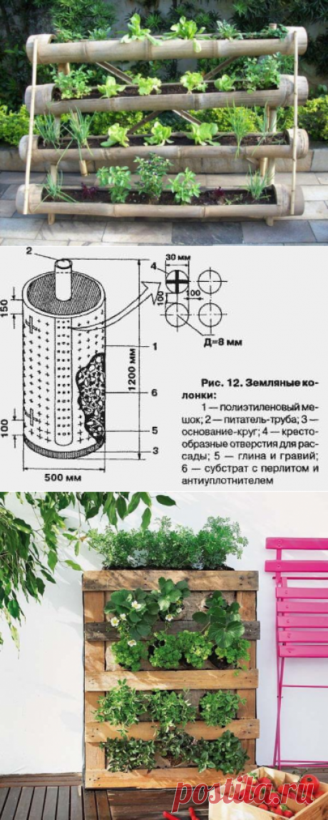 Вертикальные грядки: плюсы и минусы