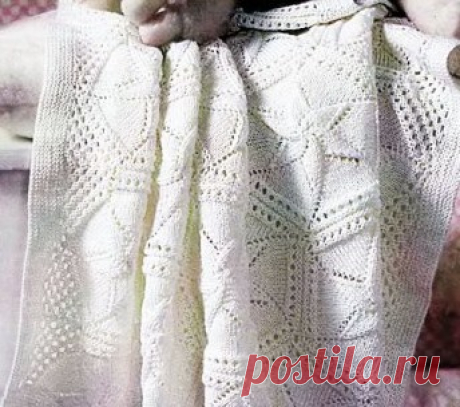 Детский плед спицами описание