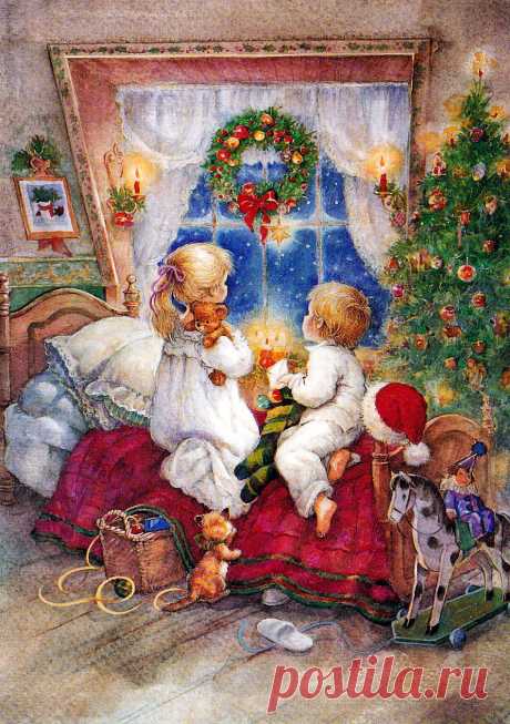 В ожидании Рождества... Художник-иллюстратор Lisi Martin.