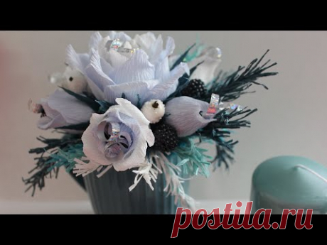 Как сделать Новогодний букет из конфет в кружке / Подарок своими руками / DIY Crepe paper bouquet - YouTube Просматривайте этот и другие пины на доске Новый год, подарки пользователя Gulmira.
Теги
Как сделать Новогодний букет в кружке, из конфет и кофе, своими руками.
Букет выглядит как настоящий.