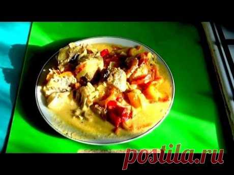 Минтай, тушёный с овощами - легко. вкусно, быстро - рецепт