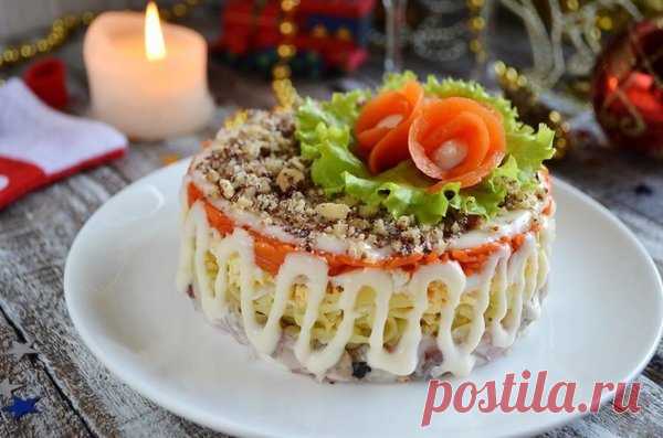 Вкусный салат с сельдью 
