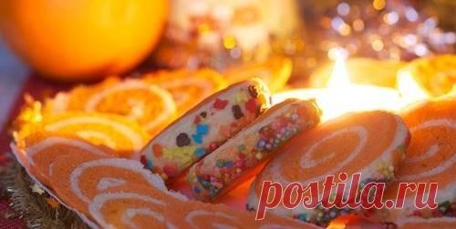 Рецепт печенья «Новогодний серпантин» / Простые рецепты