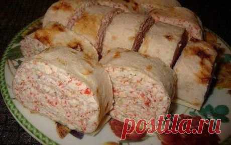 БЛОГ ПОЛЕЗНОСТЕЙ: Рулетики с крабами.