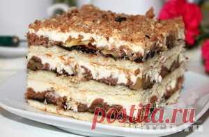 Песочный торт с орехами и повидлом «Подмосковные вечера»