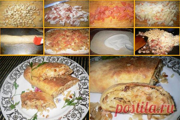 Штрудель с сёмгой — Сад Заготовка