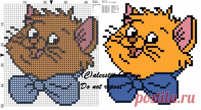 Toulouse-The-Aristocats-cross-stitch-pattern.jpg (2064×1136)