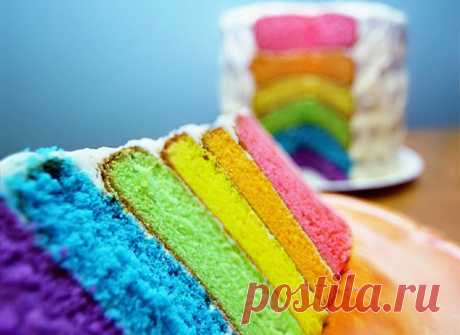 Радужный торт: рецепты сладкой радости для детей и взрослых - tochka.net
