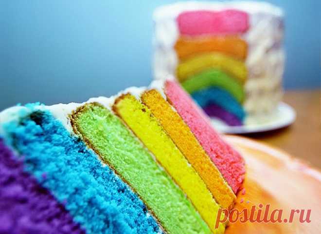 Радужный торт: рецепты сладкой радости для детей и взрослых - tochka.net
