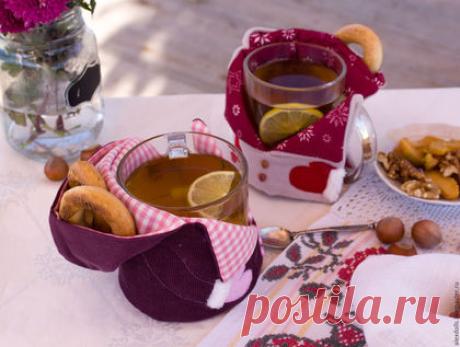 Купить Грелка для кружки с капюшоном - разноцветный, новый год 2016, Новый Год, подарки ручной работы