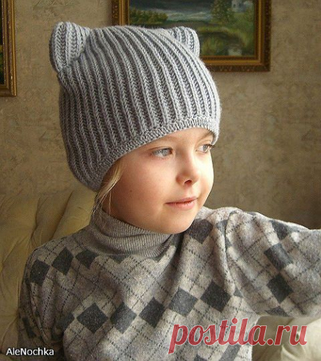 Шапка-кошка от AleNochka.