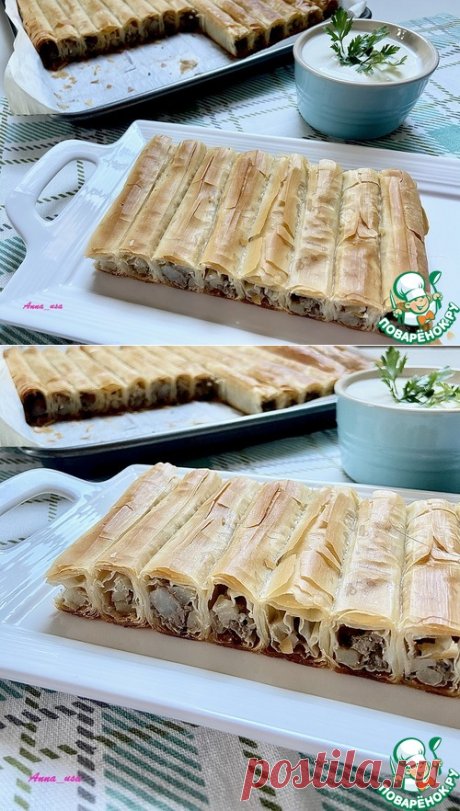 Фило-пирог с мясом и картофелем – кулинарный рецепт