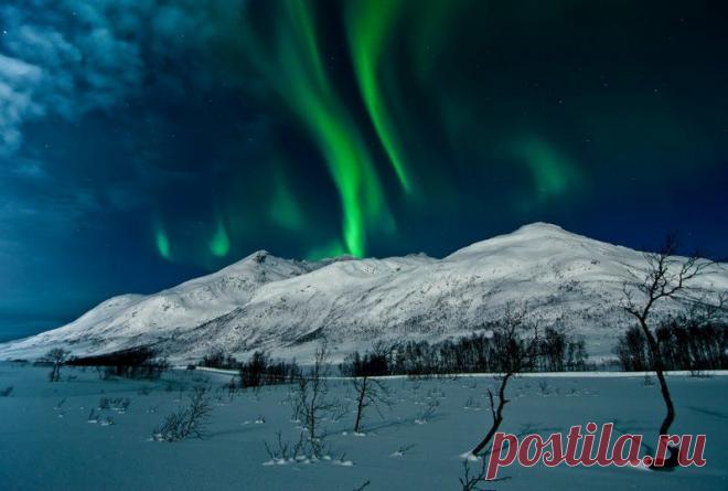 Потрясающие фотографии северного сияния над Норвегией.