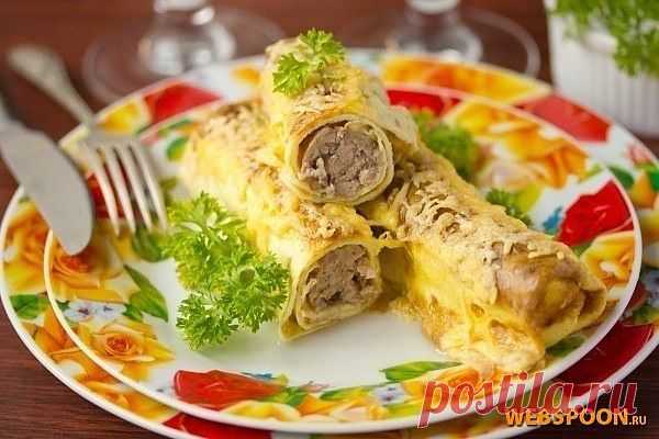 Готовим вкусно: Яичные рулетики с мясной начинкой