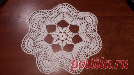 Салфетка крючком, миленькая, маленькая. | На крючке и спицах | Яндекс Дзен