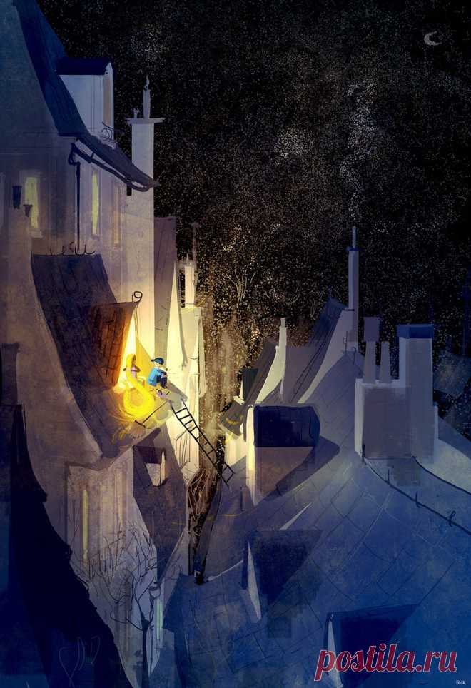 Волшебство ночи... Художник Паскаль Кэмпион (Pascal Campion).