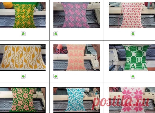 МАШИННОЕ ВЯЗАНИЕ №180 перфокарты №1