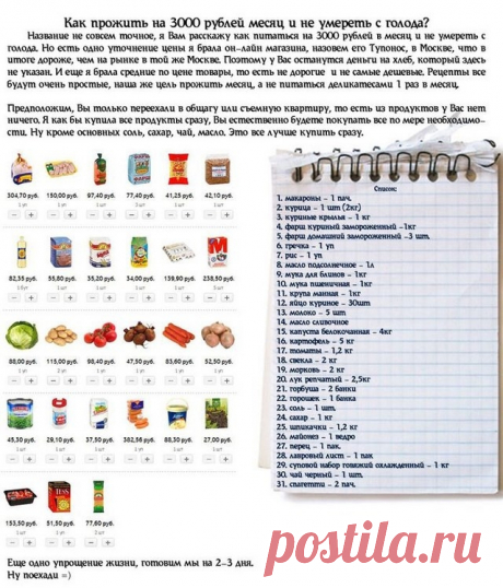 Как есть в месяц на 3000 рублей // ОПТИМИСТ