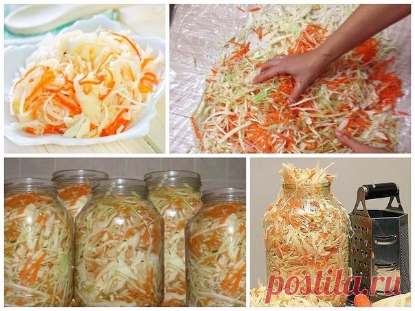 Вкуснейшая квашеная капуста - просто бесподобный рецепт!
Капустка такая 