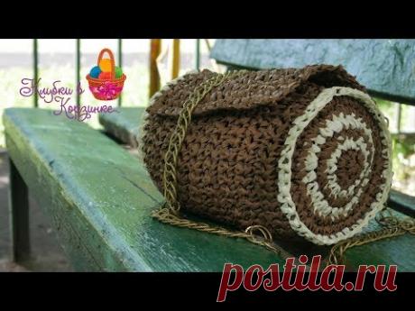 Сумка "Пинта" из раффии крючком. Мастер класс по вязанию крючком
