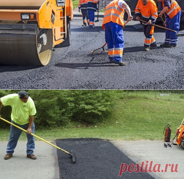 Ремонт асфальта цена за 1 м2 в Москве и Московской области, ямочный ремонт и обслуживание асфальтового покрытия - Ру-Пром