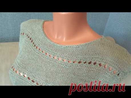 Вязаная льняная футболка