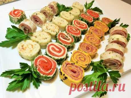 ПРАЗДНИЧНАЯ ЗАКУСКА  4 вида.  Быстро и очень вкусно! Holiday Appetizer.