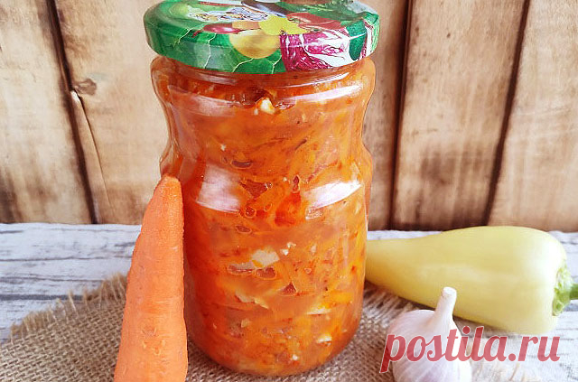 Салат из моркови на зиму — Домашняя кулинария