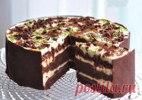 Шоколадно-лаймовый торт / Изысканные кулинарные рецепты