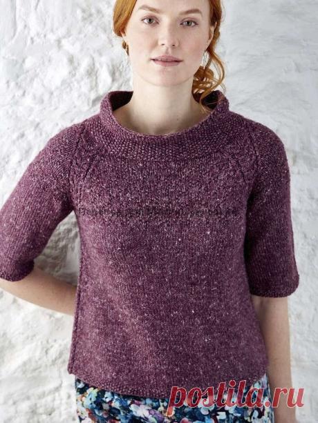 Вязаный спицами топ Fallowfield (Фэлофилд). Описание на русском - Мамины ручки