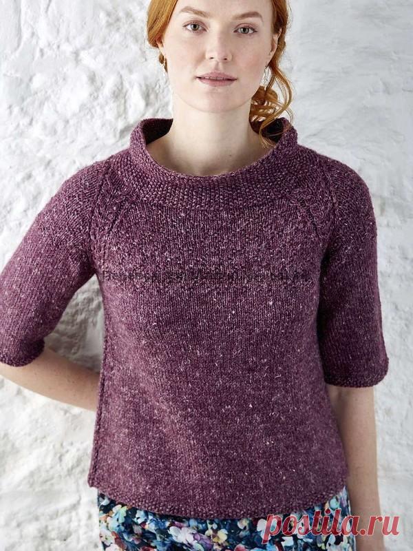 Вязаный спицами топ Fallowfield (Фэлофилд). Описание на русском - Мамины ручки