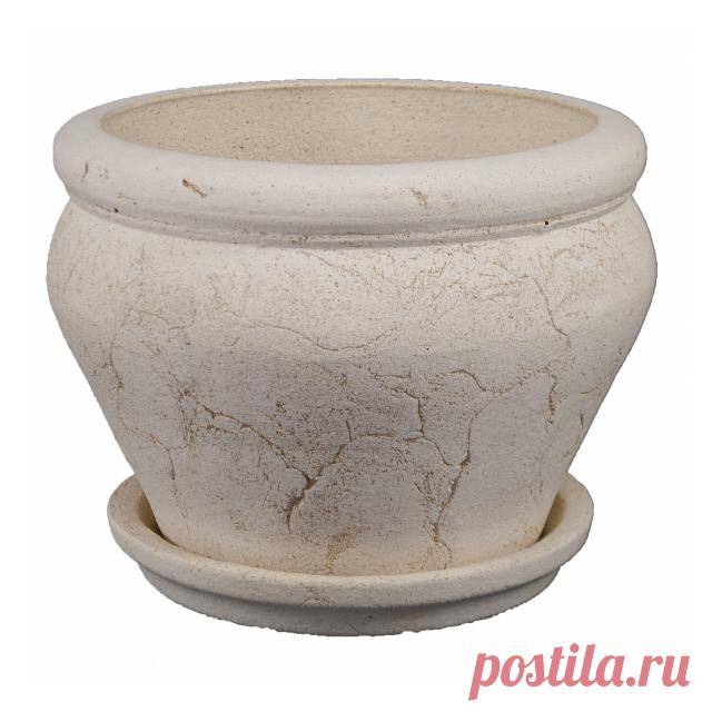 горшок с поддоном Аманта N1 шамот - купить в Максидоме| Каталог с ценами на сайте, доставка.