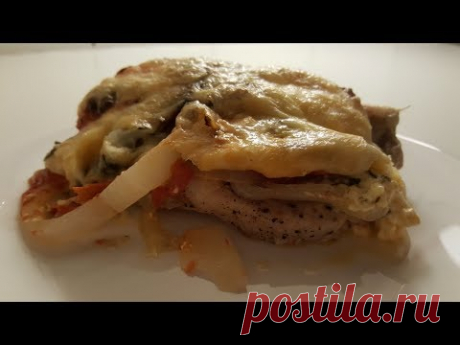 Мясо под шубой с майонезом.