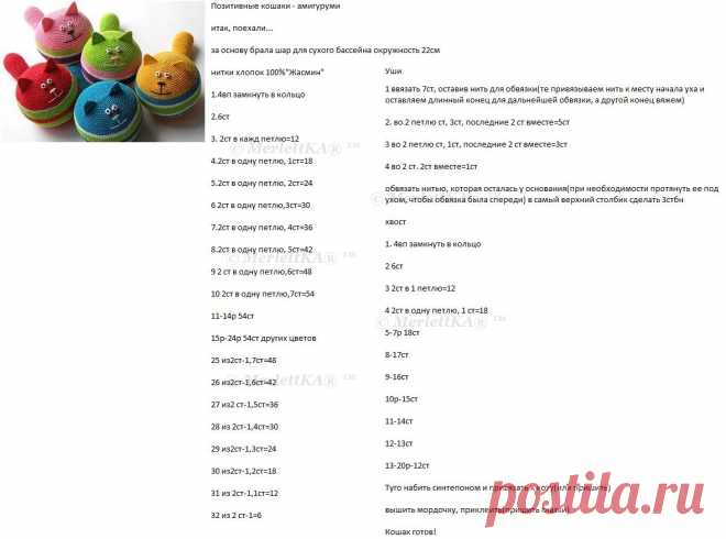 Амигурушки ☼ смешные котики (описание rus)