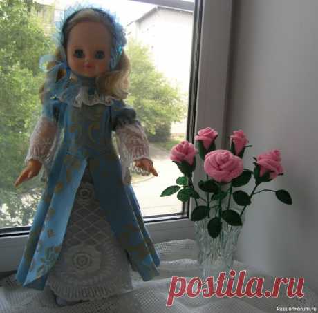 Розовые розы. | Вязаные крючком аксессуары