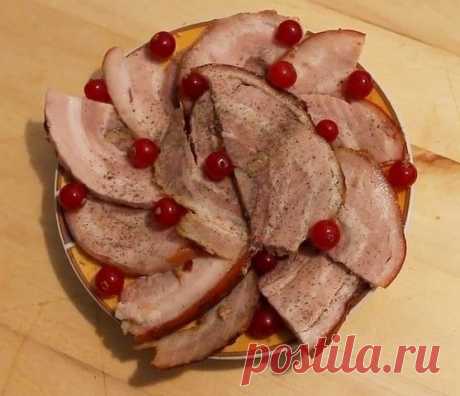 Свиная брюшина в вине