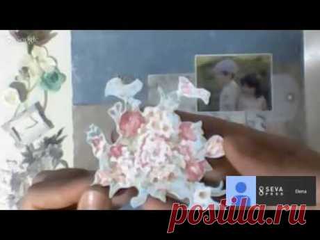 МК по скрапбукингу: Многослойная страничка с использованием элементов mixed media.