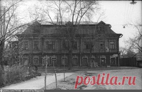 Сокольники, дом на Старослободской улице Старые карты Москвы - Сокольники, дом на Старослободской улице