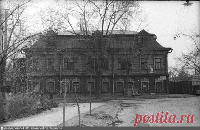 Сокольники, дом на Старослободской улице Старые карты Москвы - Сокольники, дом на Старослободской улице