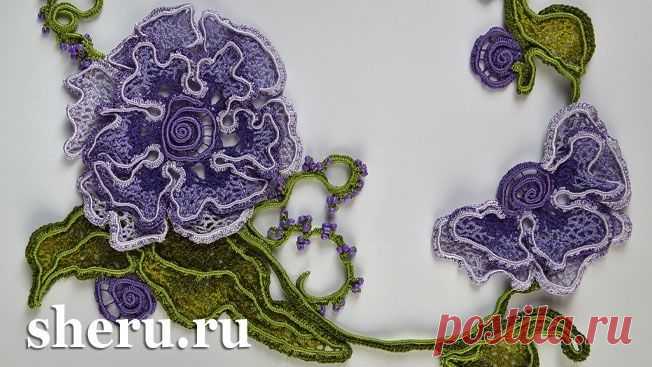 Ирландское кружево - Урок крючком 83